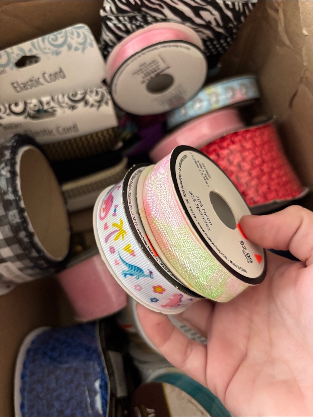 Box of Ribbon and Cord - Picture 3 of 4